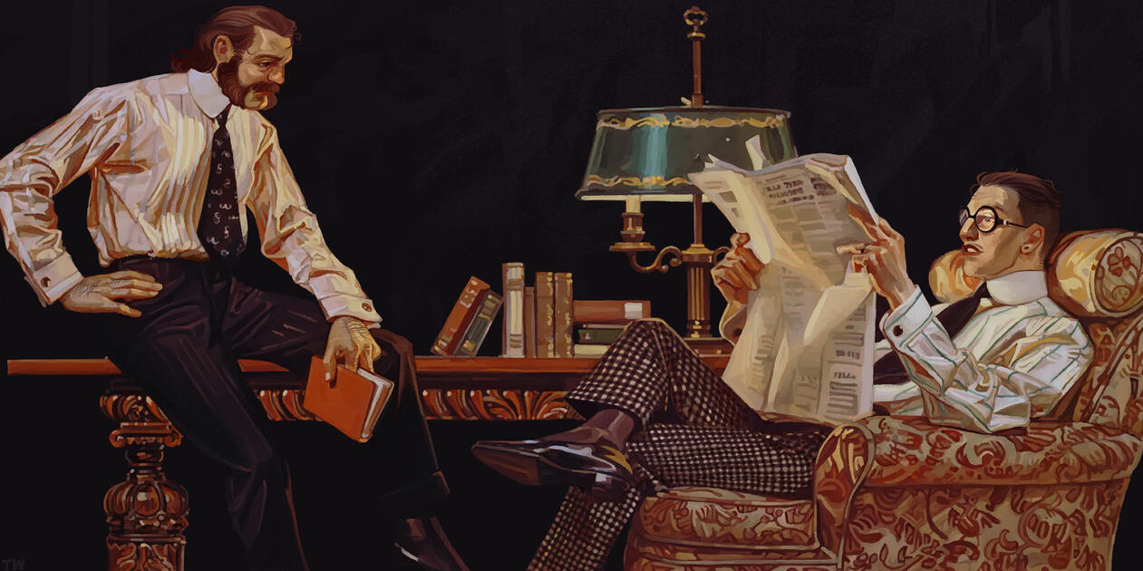 recreation of a Leyendecker piece